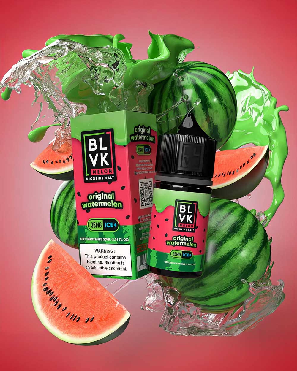 BLVK Melon series - Nic Salt - Original Watermelon / 35mg - Vapeando Ando vape shop