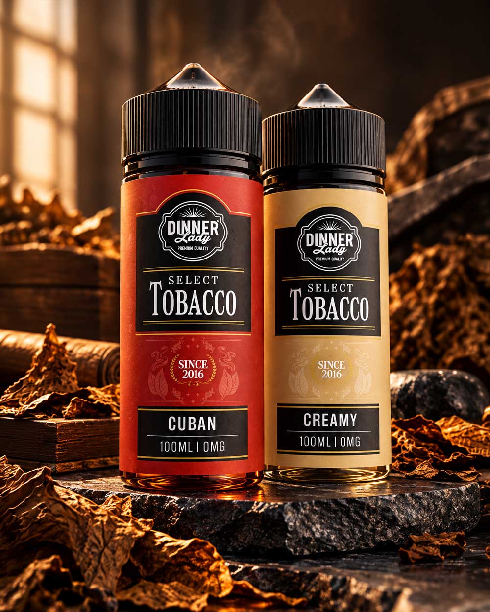 Dinner Lady Select Tobacco 100ml - Cuban - Vapeando Ando vape shop