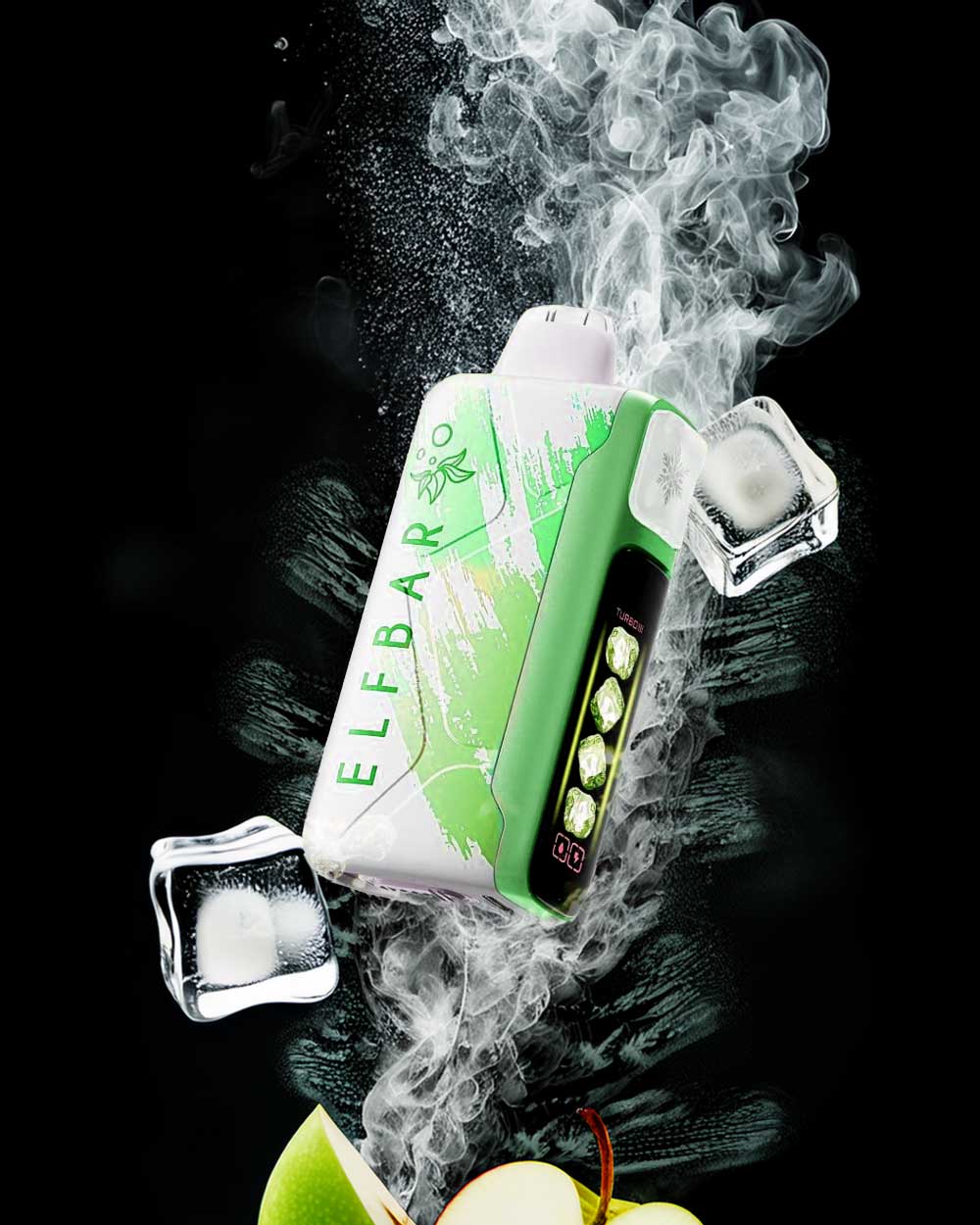 ELFBAR Ice King 40000 - Green Apple Ice - Vapeando Ando vape shop