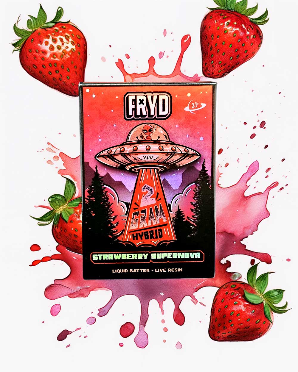 Fryd 2g - Strawberry Supernova - Hybrid - Vapeando Ando vape shop