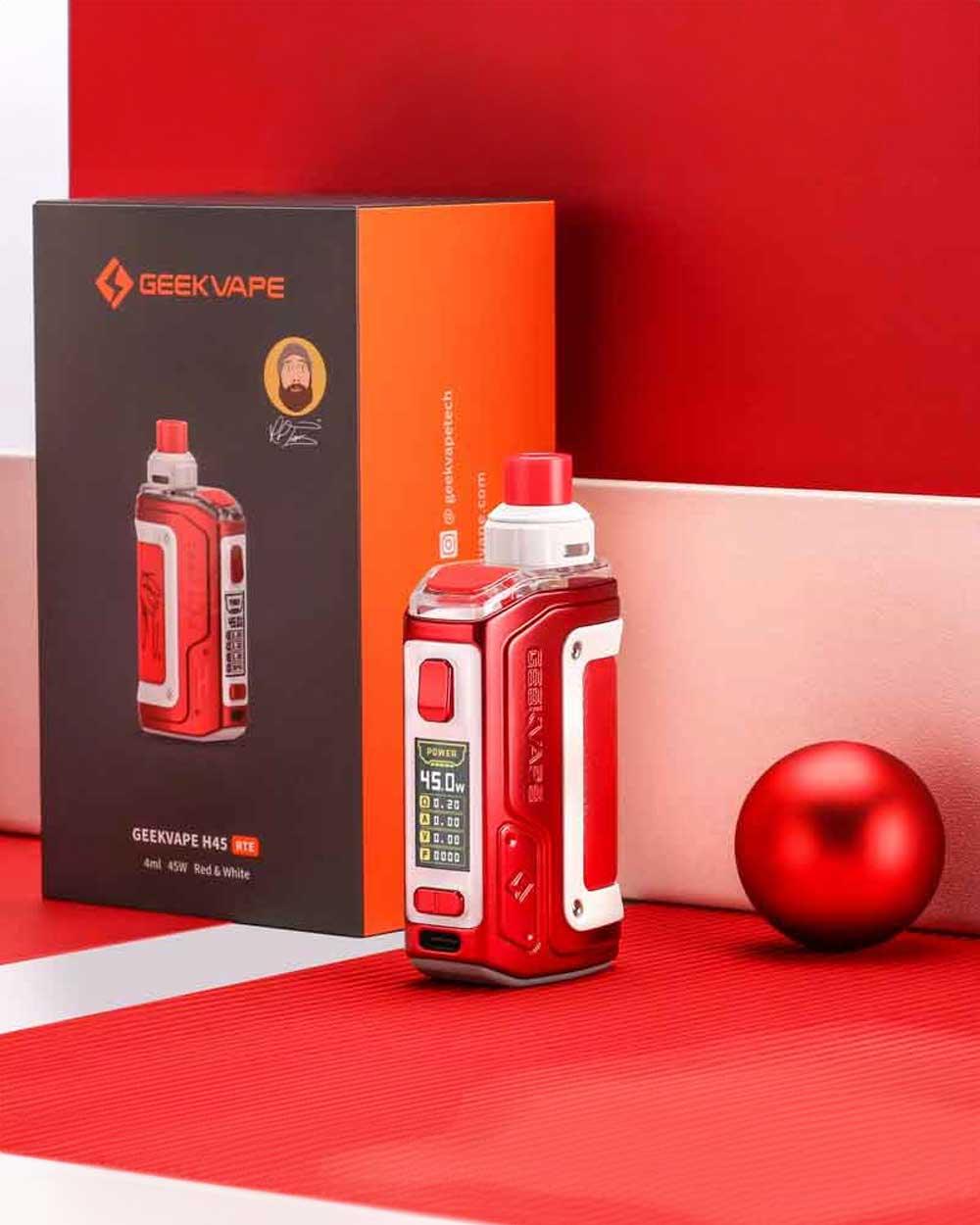 Geekvape H45 - Red White - Vapeando Ando vape shop