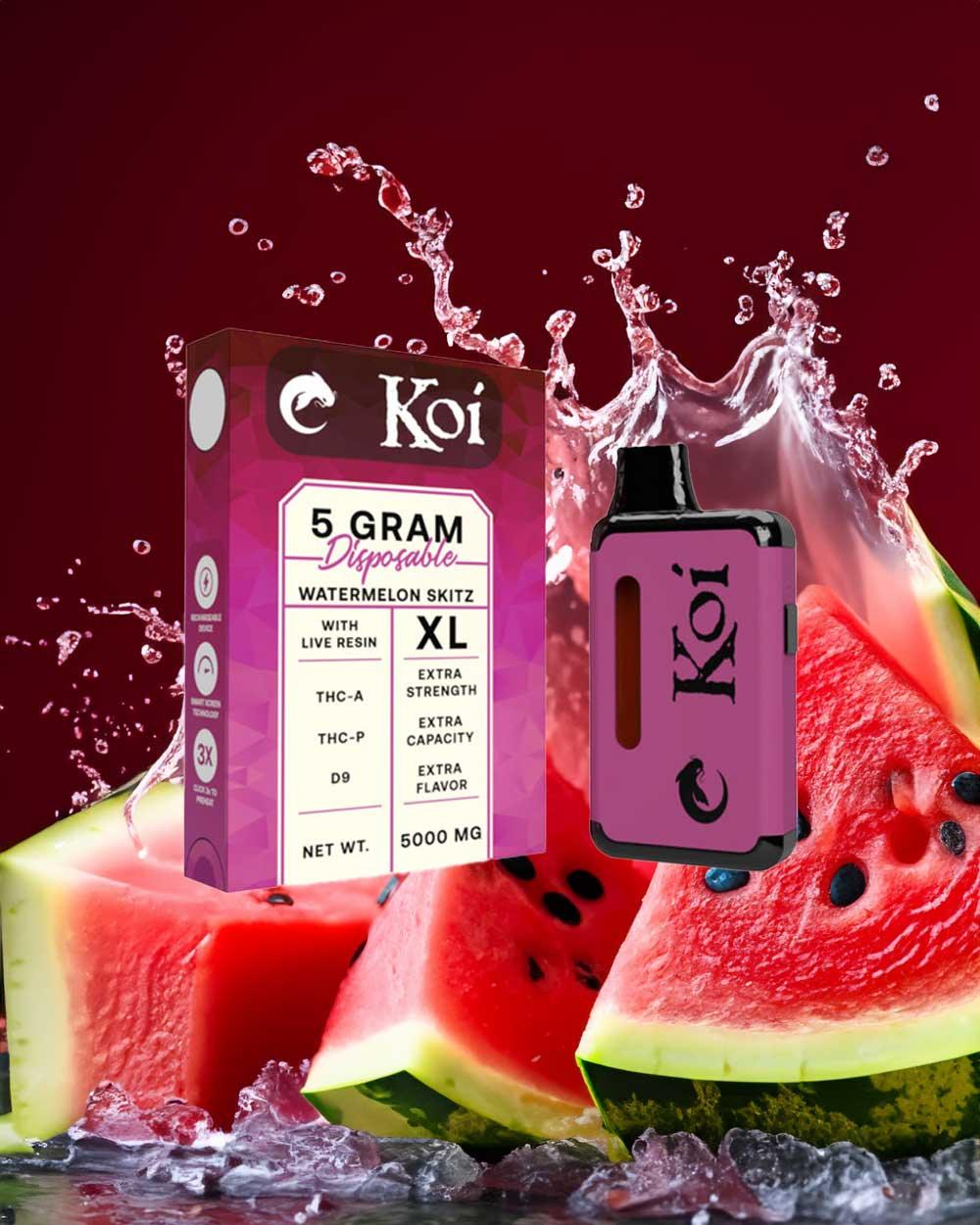 KOI 5 Gram THC - Watermelon Skitz - Vapeando Ando vape shop