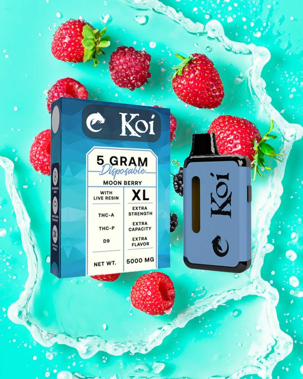KOI 5 Gram THC - Moonberry - Vapeando Ando vape shop