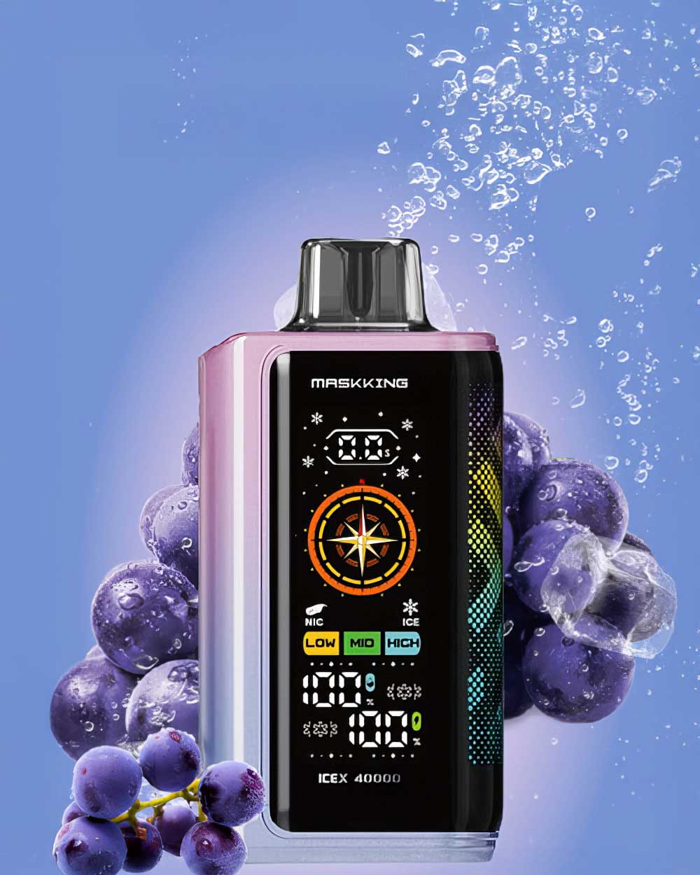 Maskking Ice X 40000 - Grape Storm - Vapeando Ando vape shop