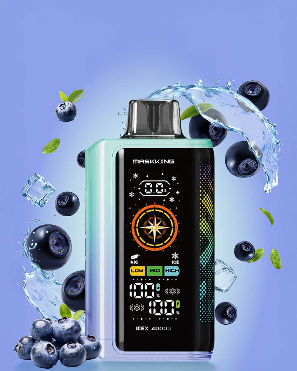 Maskking Ice X 40000 - Blue Razz Ice - Vapeando Ando vape shop