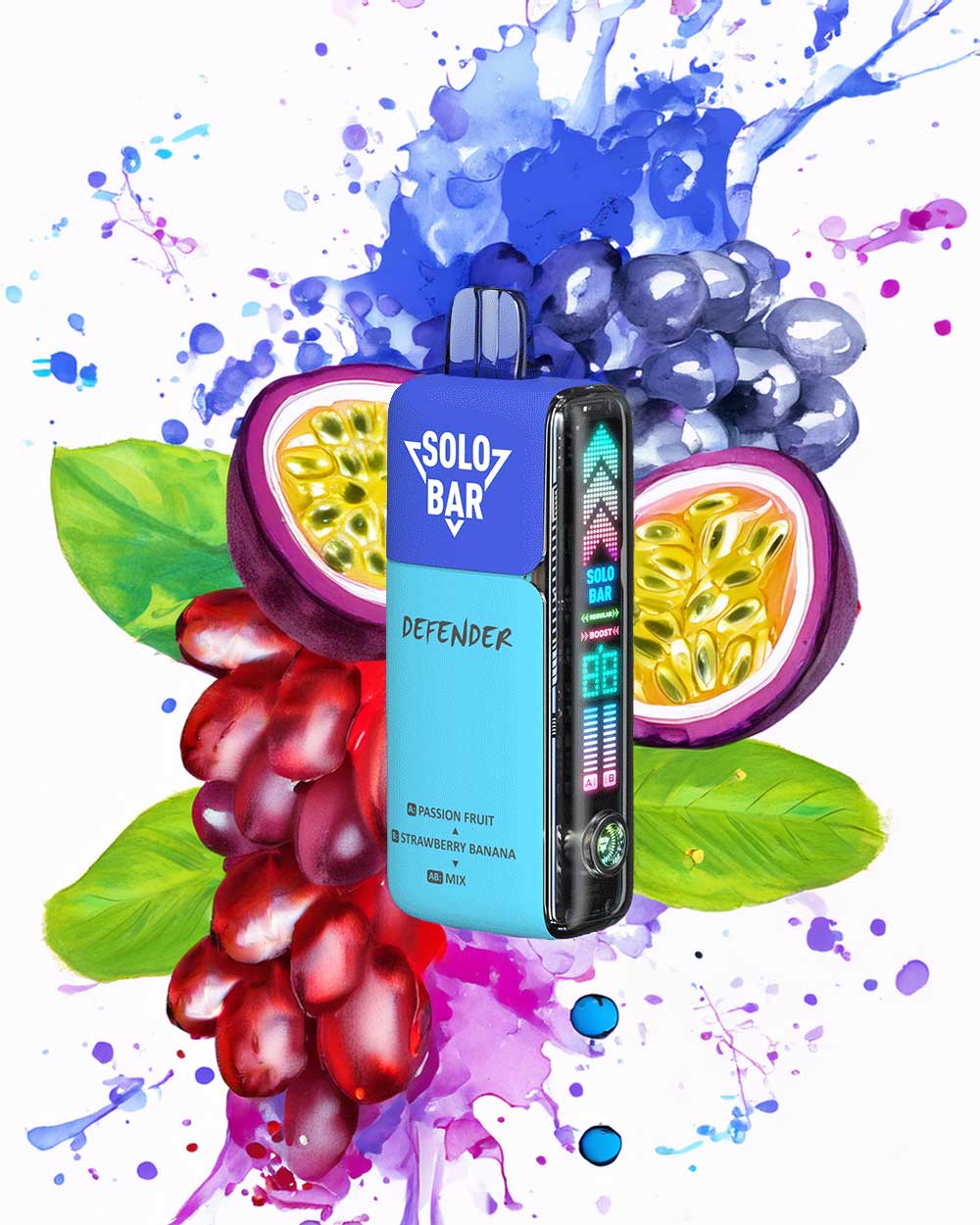 Solobar Defender 40K - Passion Fruit / Strawberry Banana - Vapeando Ando vape shop