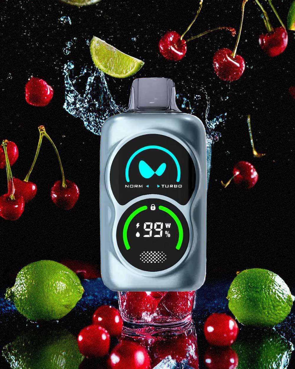 Waka DUO 25000 - Cherry Razz Lime Ice - Vapeando Ando vape shop