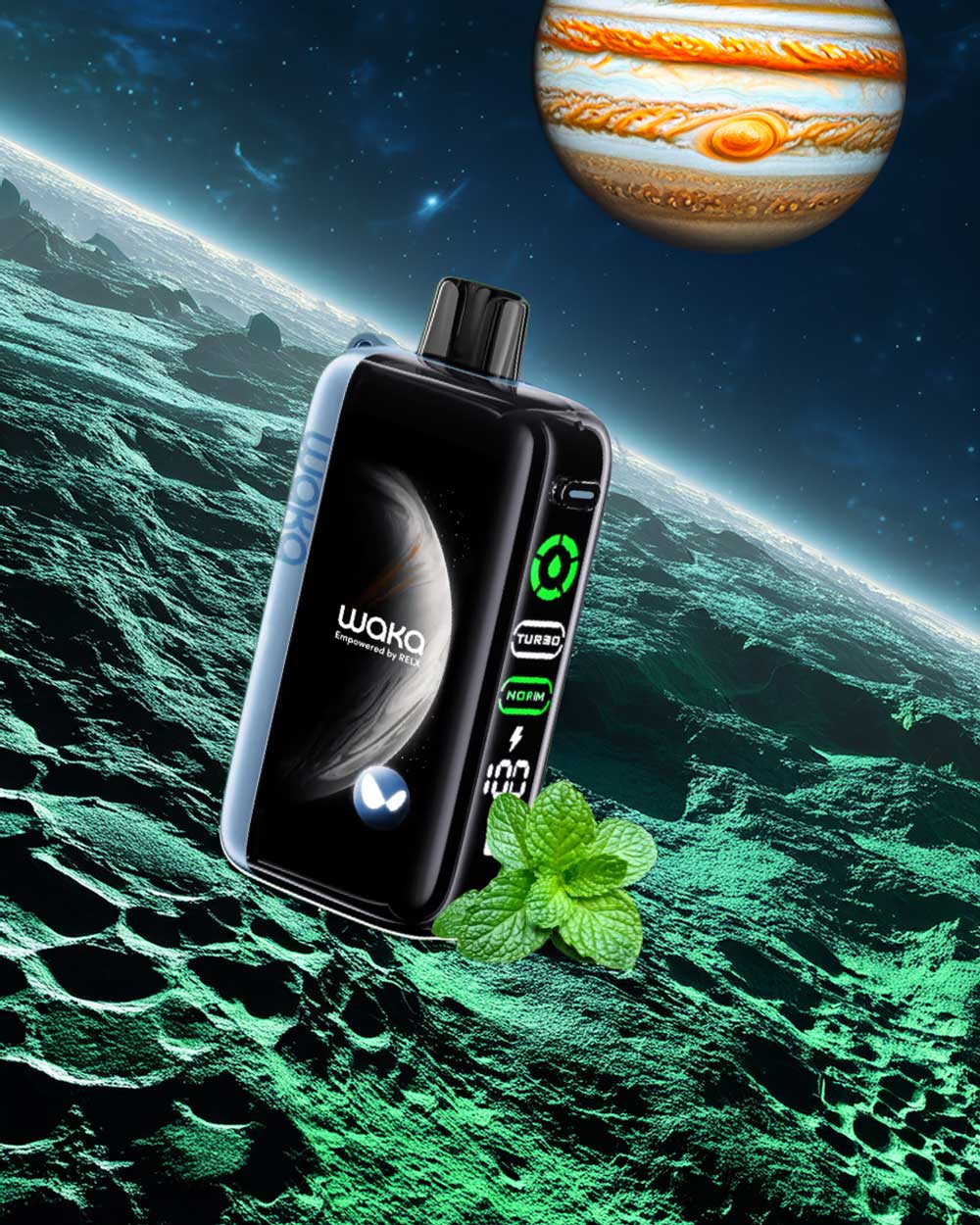 Waka Jupiter 50000 - Fresh Mint - Vapeando Ando vape shop