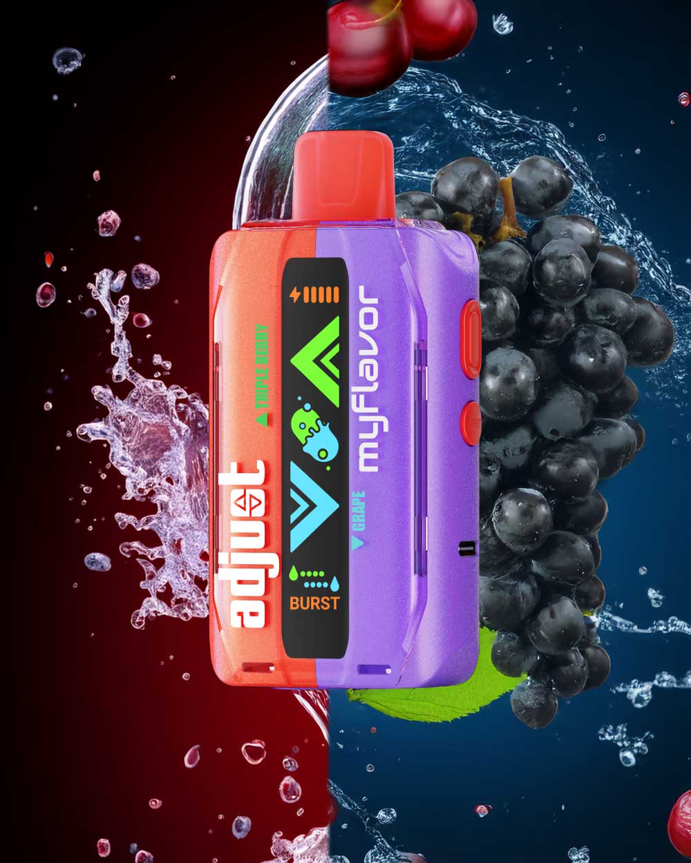 Adjust MyFlavor 40000 - Triple Berry / Grape - Vapeando Ando vape shop