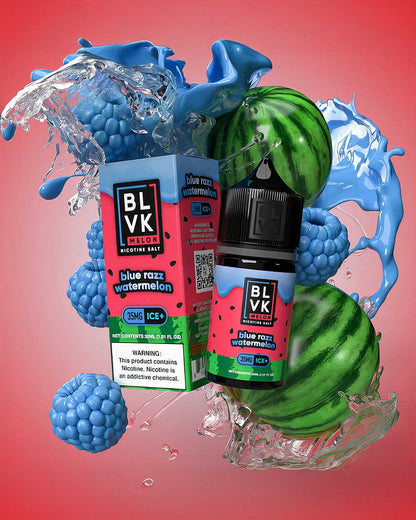 BLVK Melon series - Nic Salt - Blue Razz Watermelon / 35mg - Vapeando Ando vape shop