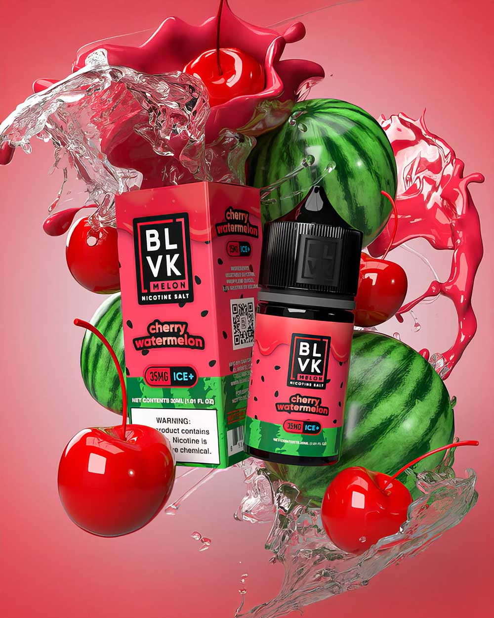 BLVK Melon series - Nic Salt - Cherry Watermelon / 35mg - Vapeando Ando vape shop