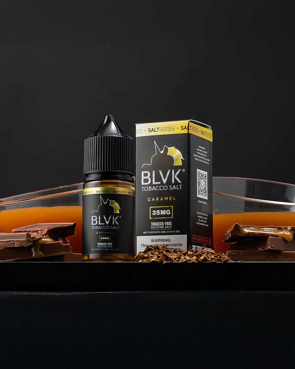 BLVK Tobacco series - Nic Salt - Sweet Caramel Tobacco / 35mg - Vapeando Ando vape shop