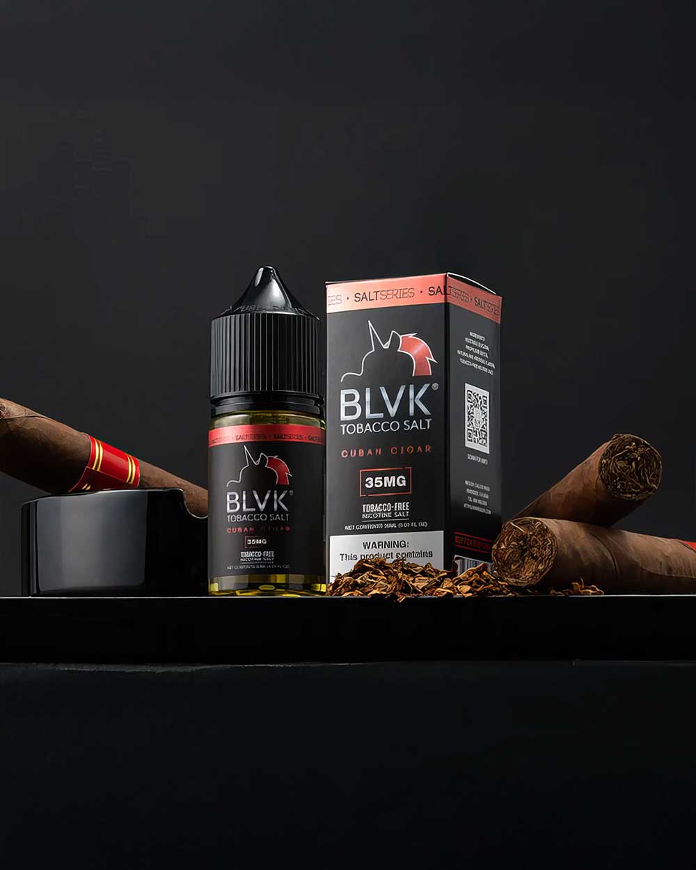 BLVK Tobacco series - Nic Salt - Cuban Tobacco / 35mg - Vapeando Ando vape shop