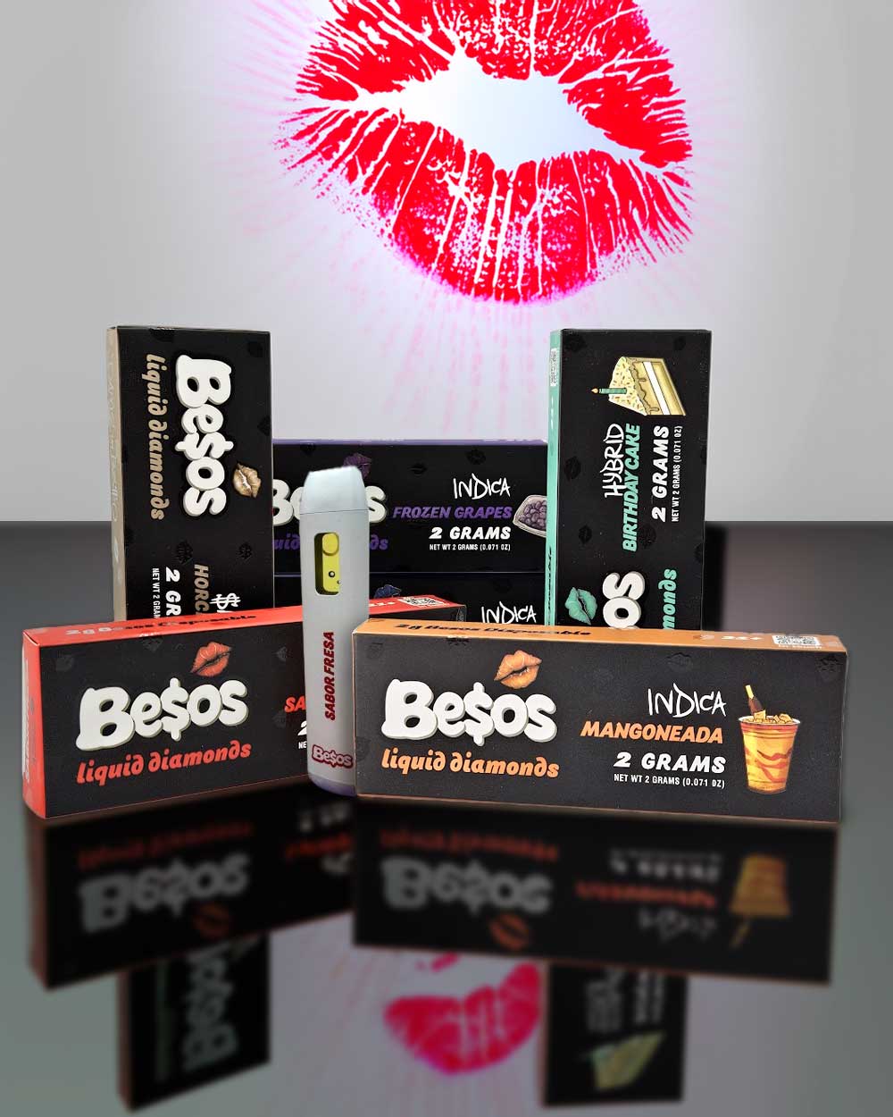 Besos 2g - Bubblegum Gelato / Hybrid - Vapeando Ando vape shop