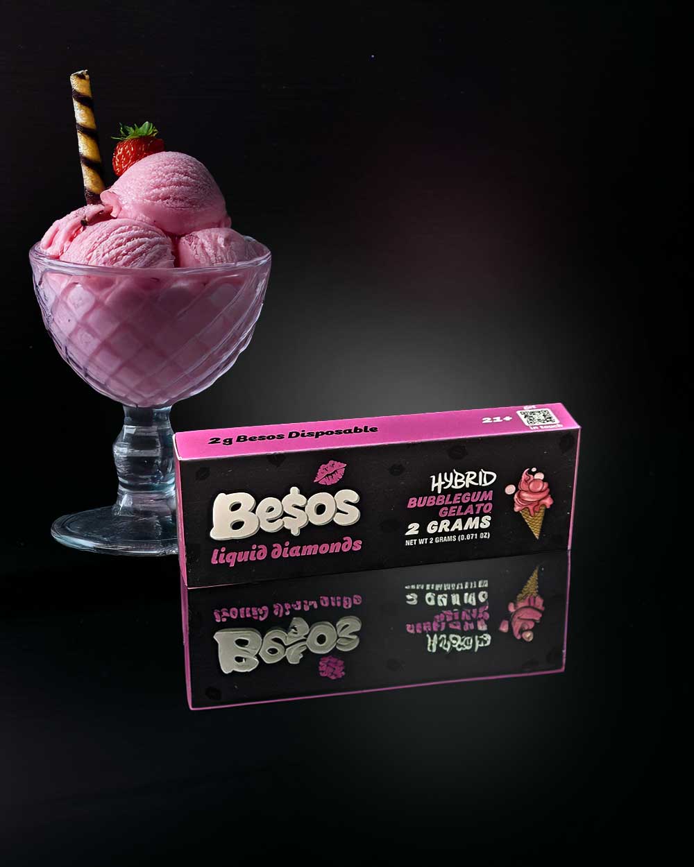 Besos 2g - Bubblegum Gelato / Hybrid - Vapeando Ando vape shop
