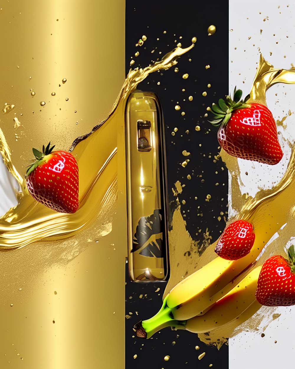 Besos 2g Gold edition - Strawnana Smoothie - Hybrid - Vapeando Ando vape shop