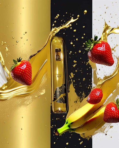 Besos 2g Gold edition - Strawnana Smoothie - Hybrid - Vapeando Ando vape shop