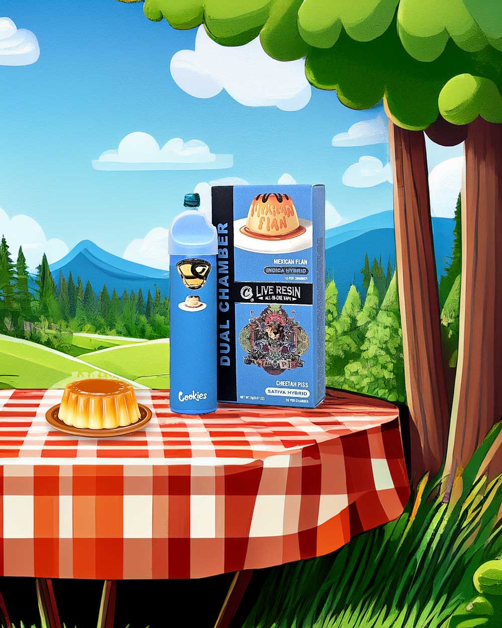 Cookies Vape 2g dos cepas - Mexican Flan/Indica - Cheetah/Sativa - Vapeando Ando vape shop