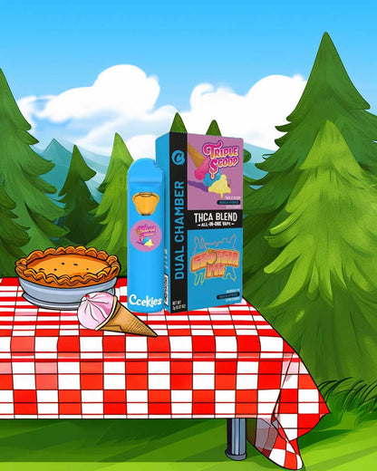 Cookies Vape 2g dos cepas - Triple Scoop/Indica - Georgia Pie/Indica - Vapeando Ando vape shop