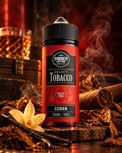 Dinner Lady Select Tobacco 100ml - Cuban - Vapeando Ando vape shop
