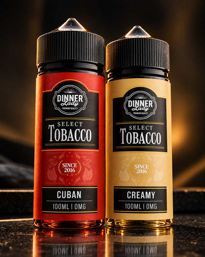 Dinner Lady Select Tobacco 100ml - Cuban - Vapeando Ando vape shop