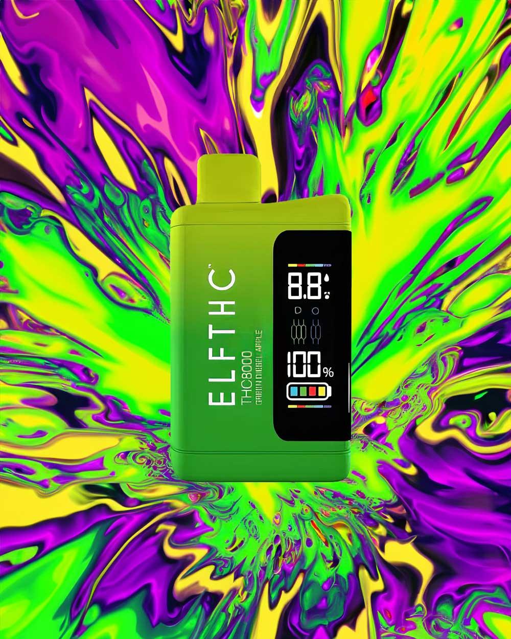 ELFTHC THC8000 - Green Diesel Apple (Spectre/Indica) - Vapeando Ando vape shop