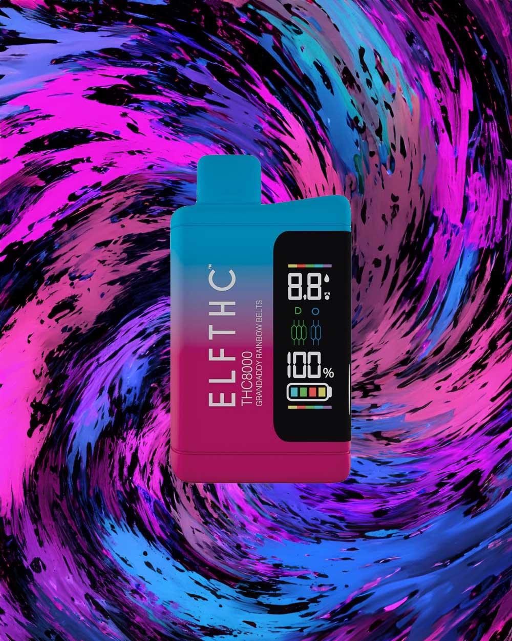 ELFTHC THC8000 - Grandaddy Rainbow Belts (Phantom/Hybrid) - Vapeando Ando vape shop