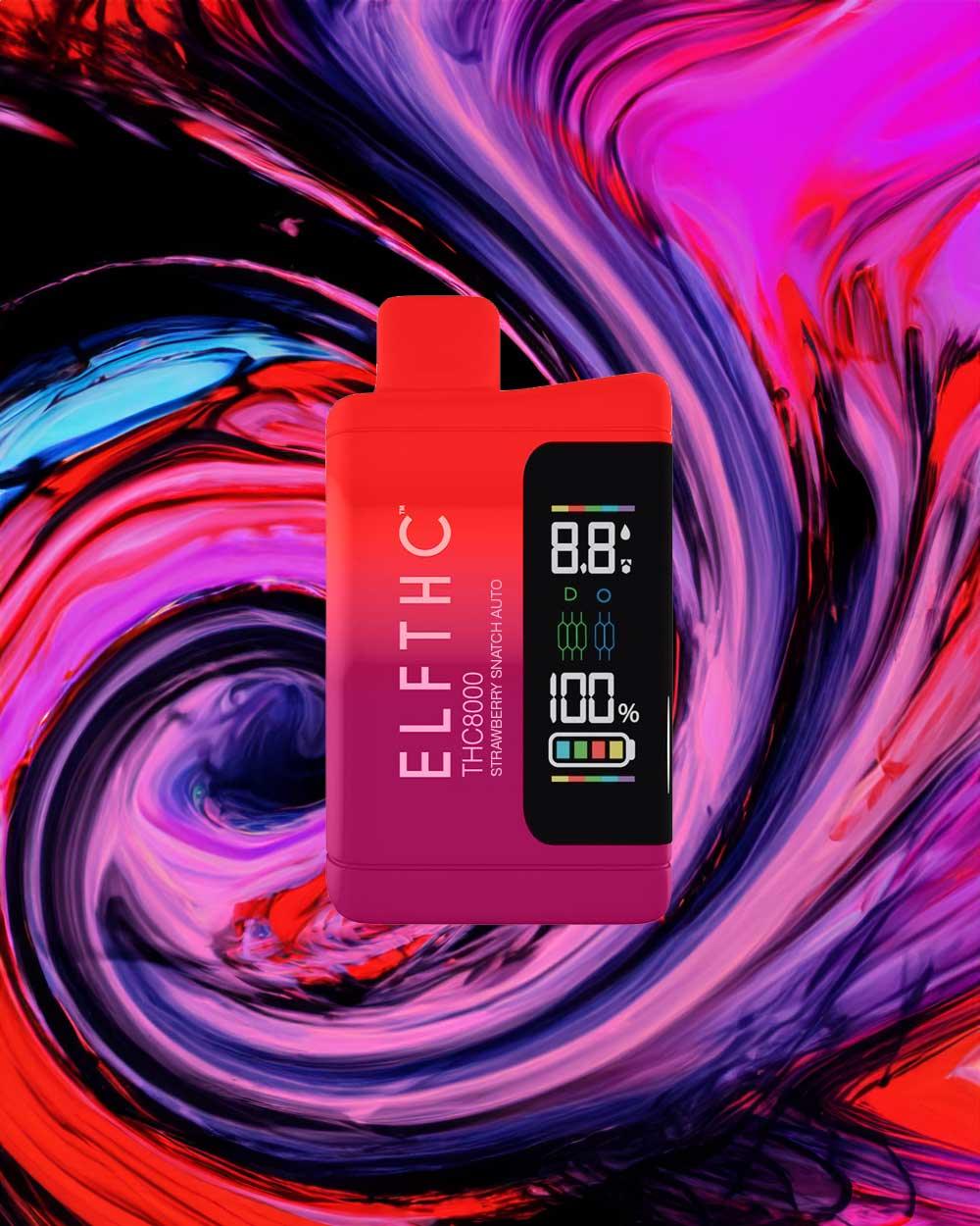 ELFTHC THC8000 - Strawberry Snatch Auto (Vantablack/Sativa) - Vapeando Ando vape shop