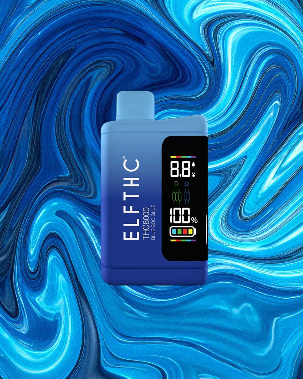 ELFTHC THC8000 - Blue Goo Glue (Vantablack/Indica) - Vapeando Ando vape shop