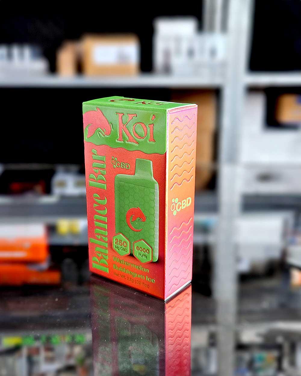 KOI Balance Bar CBD - Watermelon Bubblegum Ice - Vapeando Ando vape shop