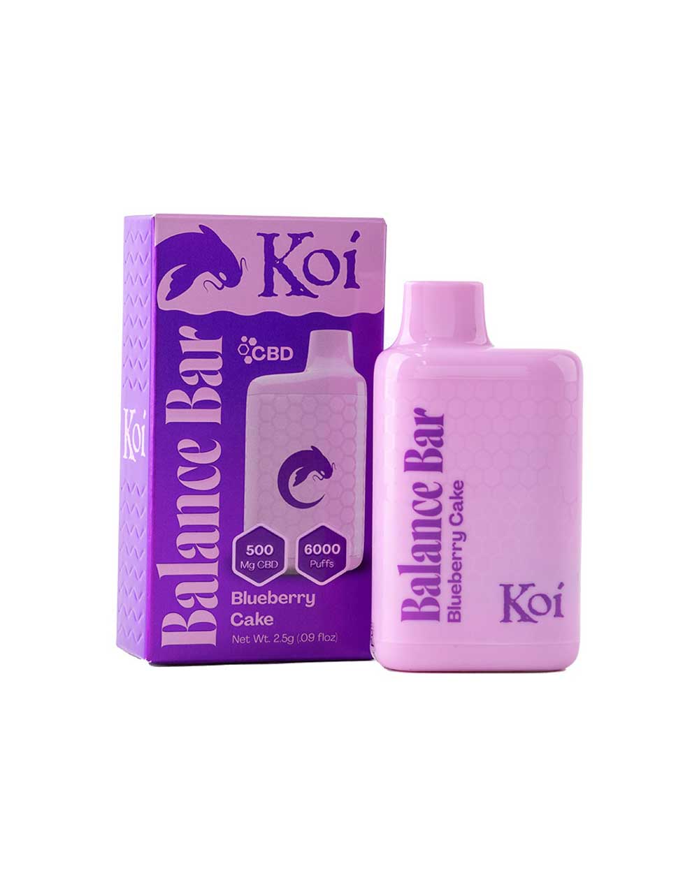 KOI Balance Bar CBD - Blueberry Cake - Vapeando Ando vape shop