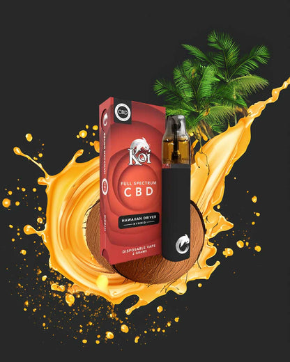 KOI Full Spectrum CBD 2g - Hawaiian Driver - Hybrid - Vapeando Ando vape shop