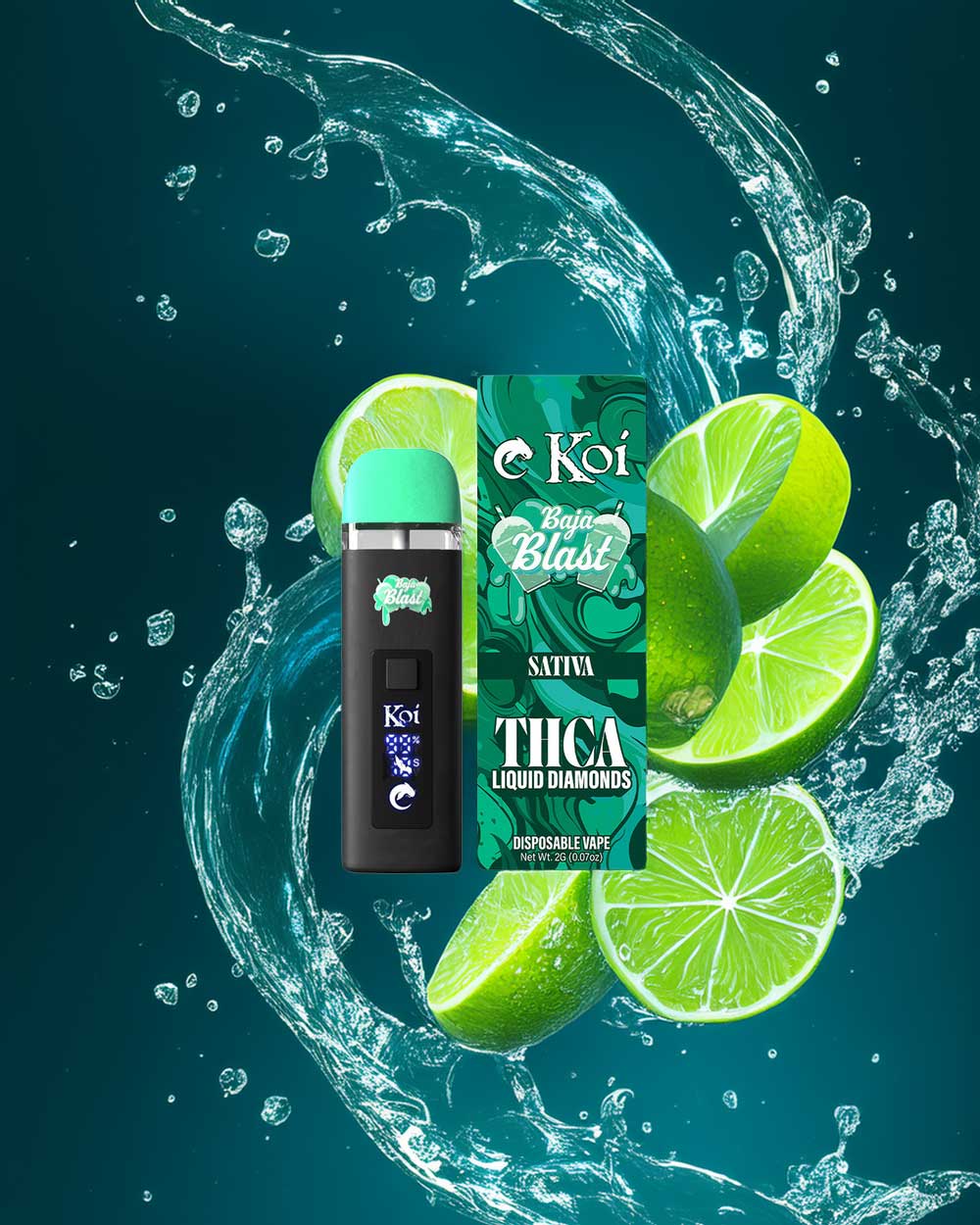 KOI THCA 2g - Baja Blast - Sativa - Vapeando Ando vape shop
