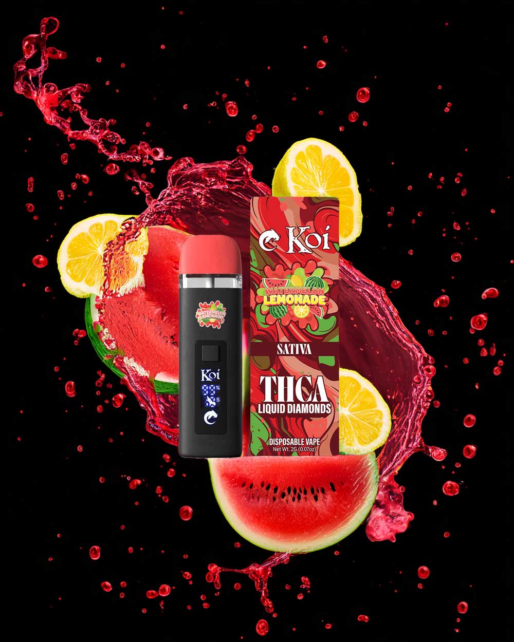 KOI THCA 2g - Watermelon Lemonade - Sativa - Vapeando Ando vape shop