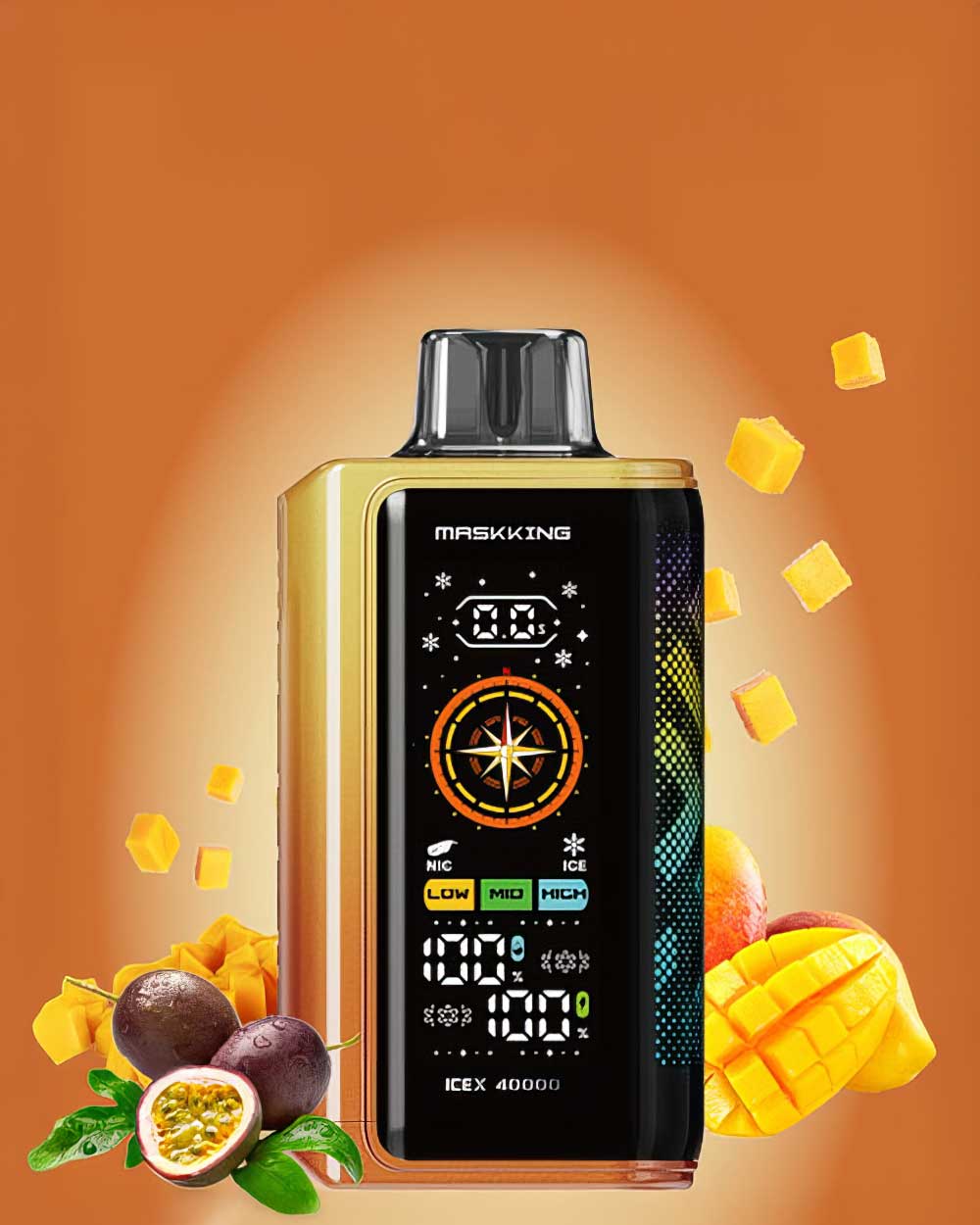 Maskking Ice X 40000 - Passion Fruit Mango - Vapeando Ando vape shop