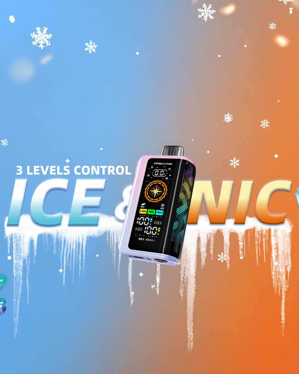 Maskking Ice X 40000 - Miami Mint - Vapeando Ando vape shop