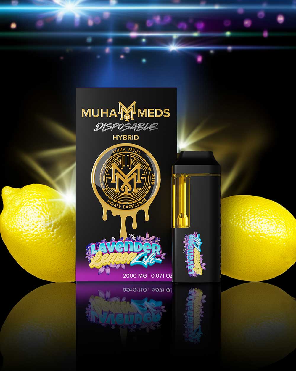 Muha Meds 2g Nuevos sabores - Levander Lemon Life - Hybrid - Vapeando Ando vape shop
