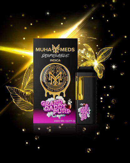 Muha Meds 2g Nuevos sabores - Grand Daddy Purp - Indica - Vapeando Ando vape shop