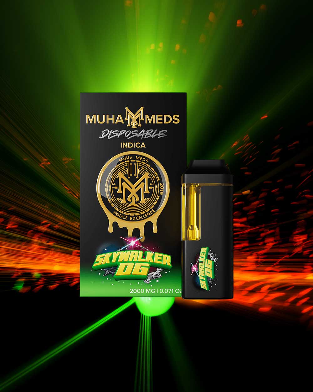 Muha Meds 2g Nuevos sabores - Skywalker OG - Indica - Vapeando Ando vape shop
