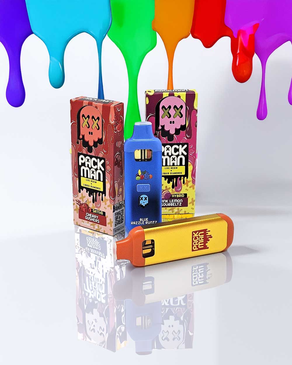 Packman 2g live resin+ liquid diamonds - Banana Pudding - Hybrid - Vapeando Ando vape shop