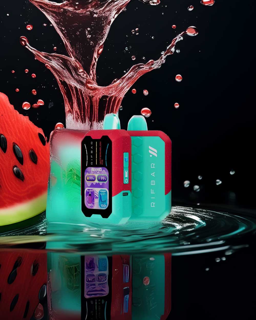 Rifbar MixPro 40000 Control de frescura - Watermelon Ice - Vapeando Ando vape shop