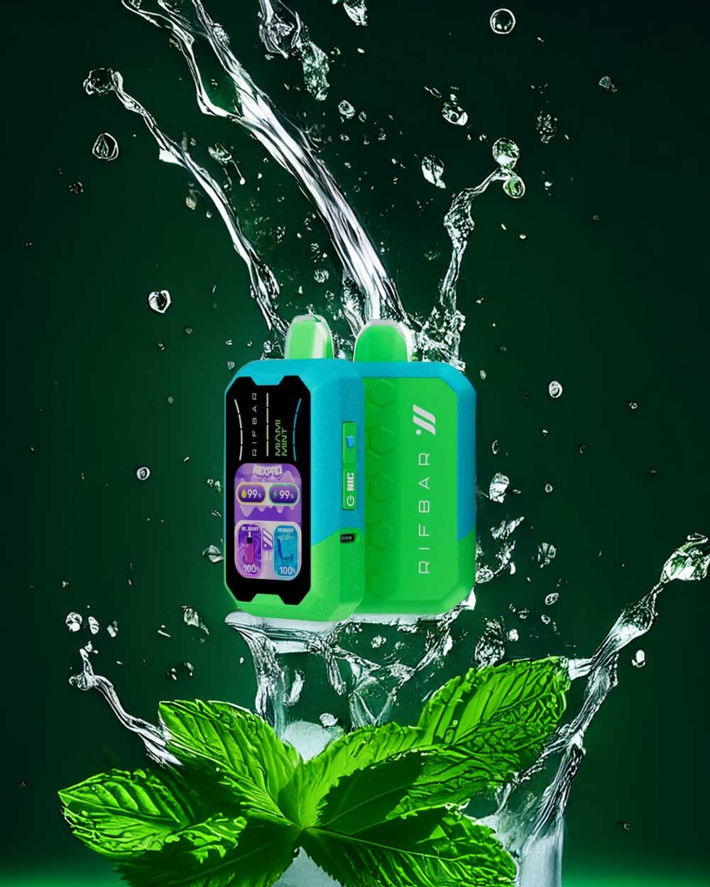 Rifbar MixPro 40000 Control de frescura - Miami Mint - Vapeando Ando vape shop
