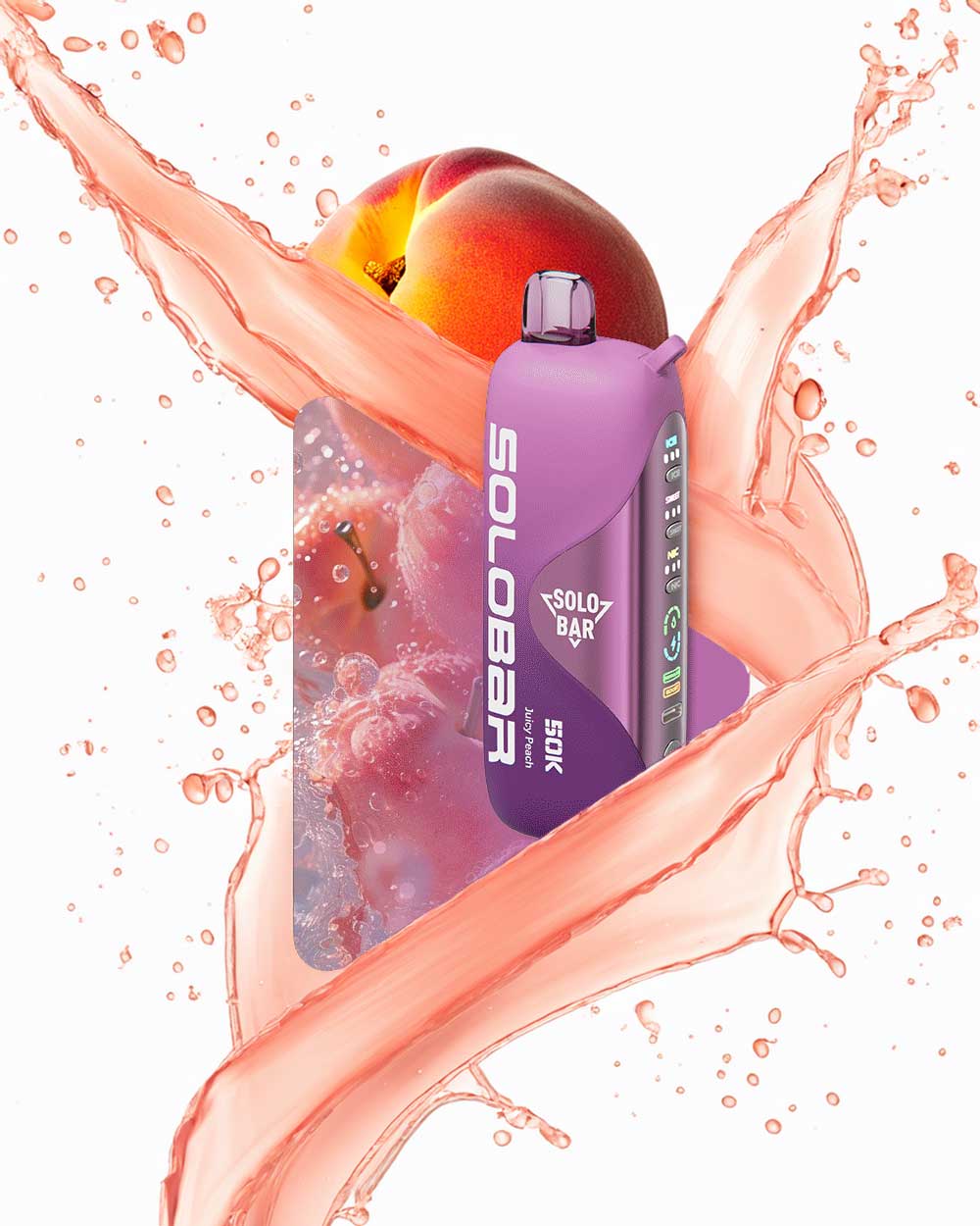 Solobar 50K - Juicy Peach - Vapeando Ando vape shop