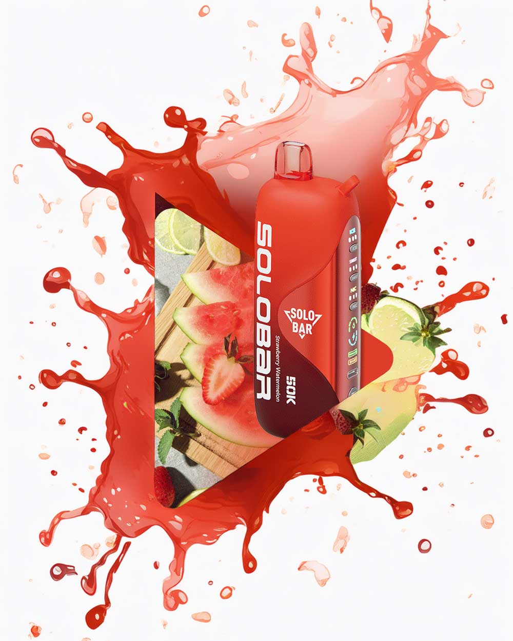 Solobar 50K - Strawberry Watermelon - Vapeando Ando vape shop