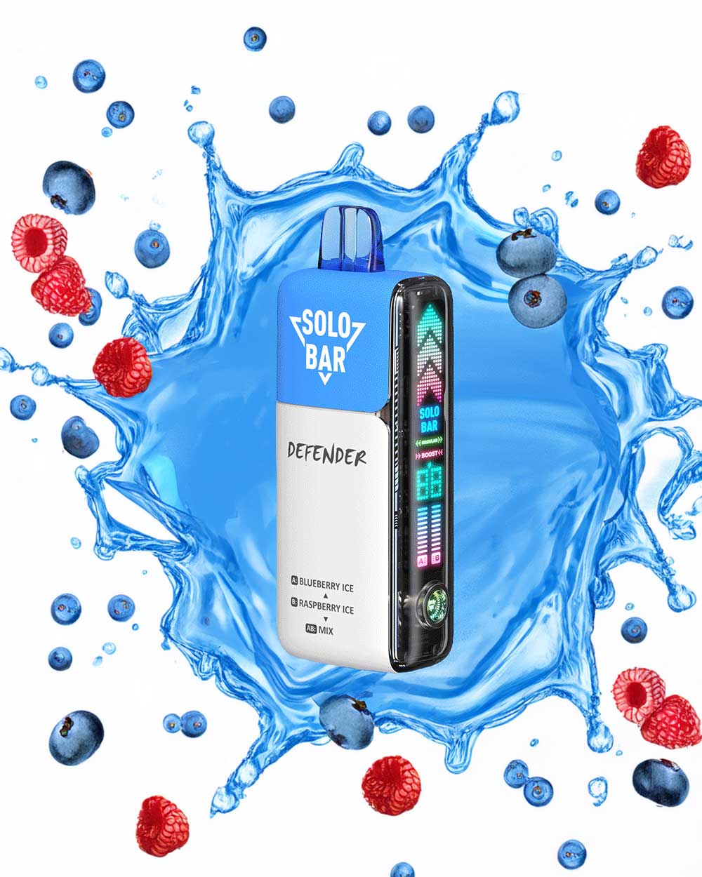 Solobar Defender 40K - Blueberry Ice / Raspberry Ice - Vapeando Ando vape shop