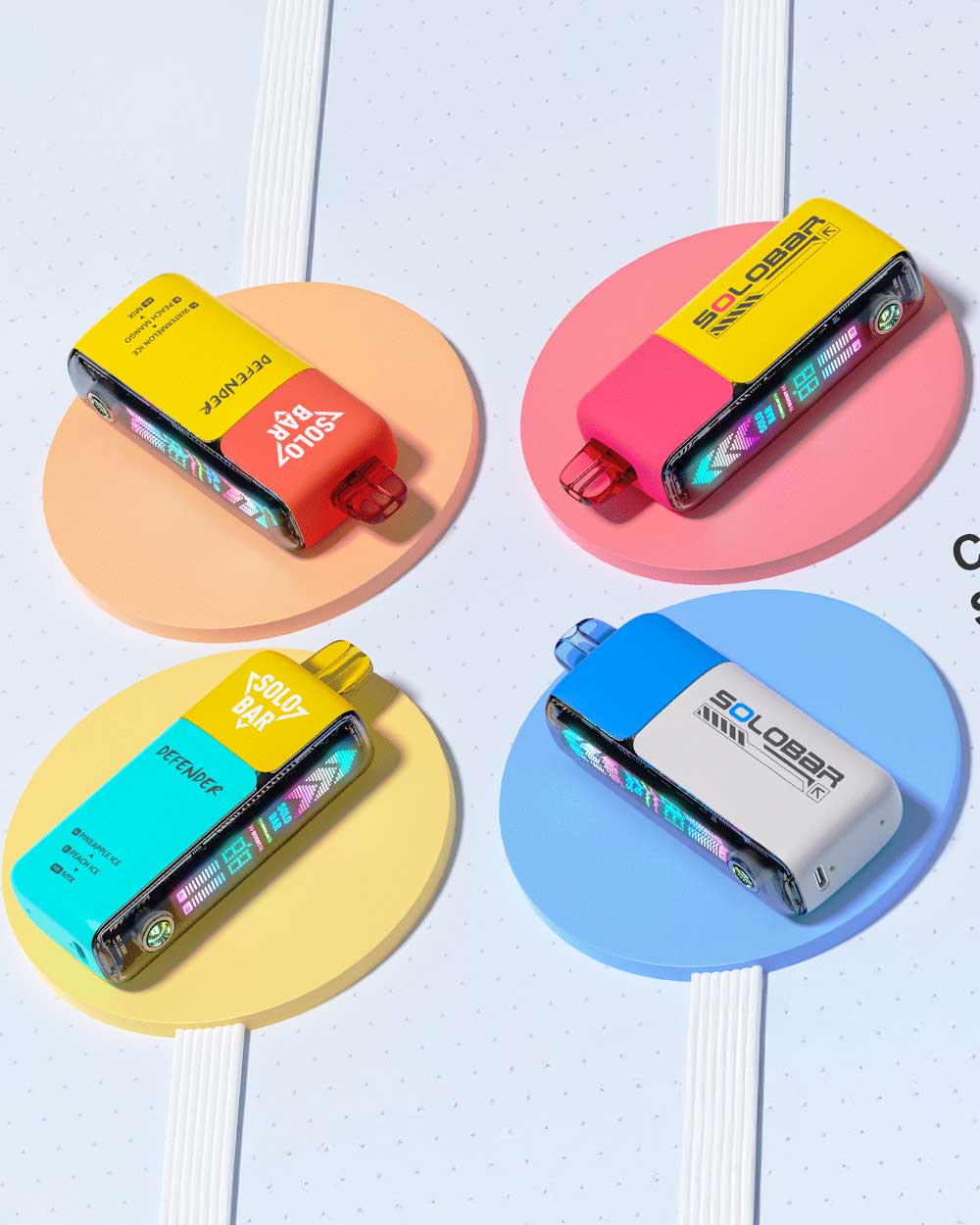 Solobar Defender 40K - Watermelon Ice / Peach Mango - Vapeando Ando vape shop