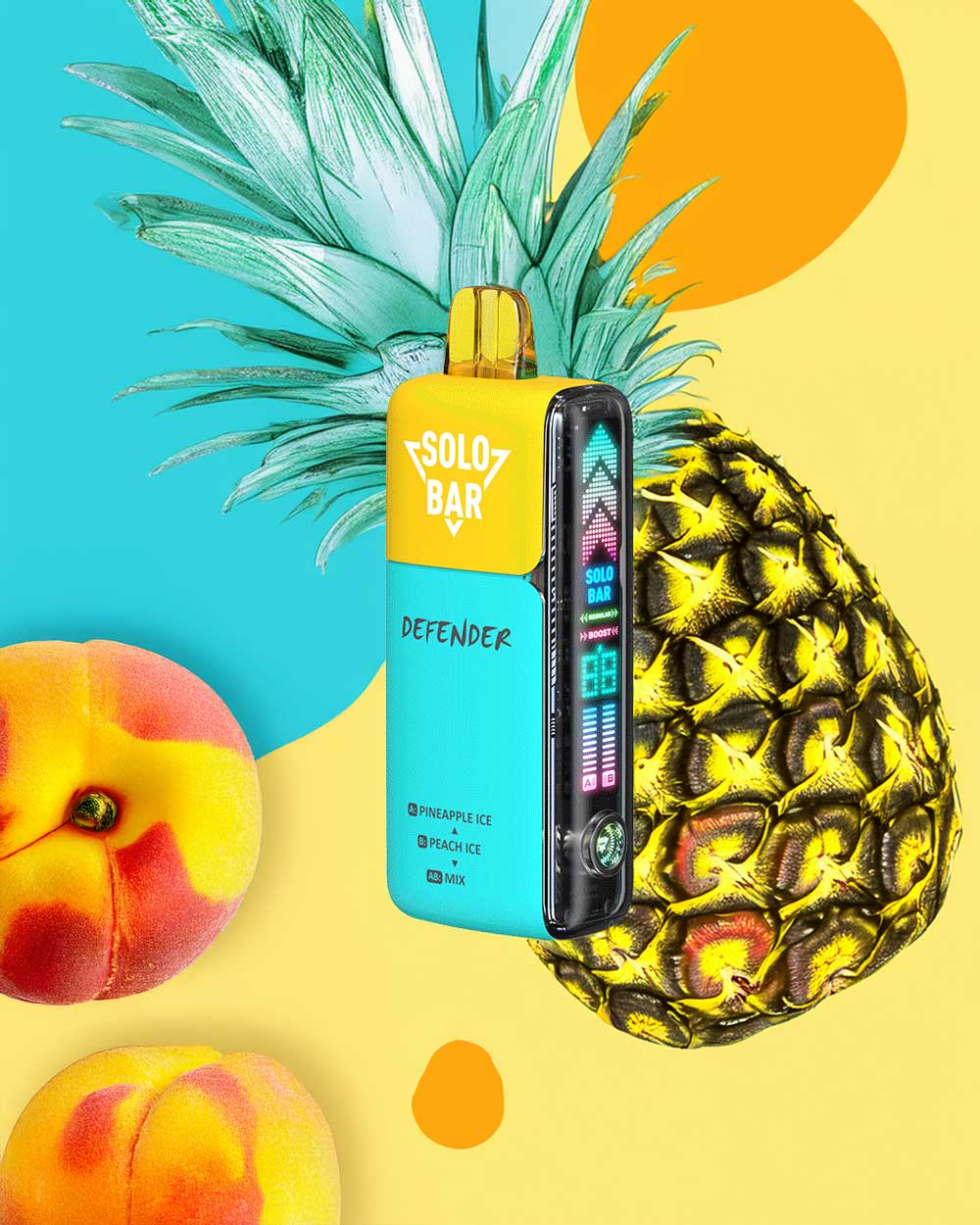 Solobar Defender 40K - Pineaple Ice / Peach Ice - Vapeando Ando vape shop