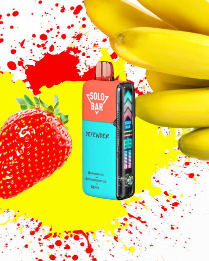 Solobar Defender 40K - Banana Ice / Strawberry Ice - Vapeando Ando vape shop