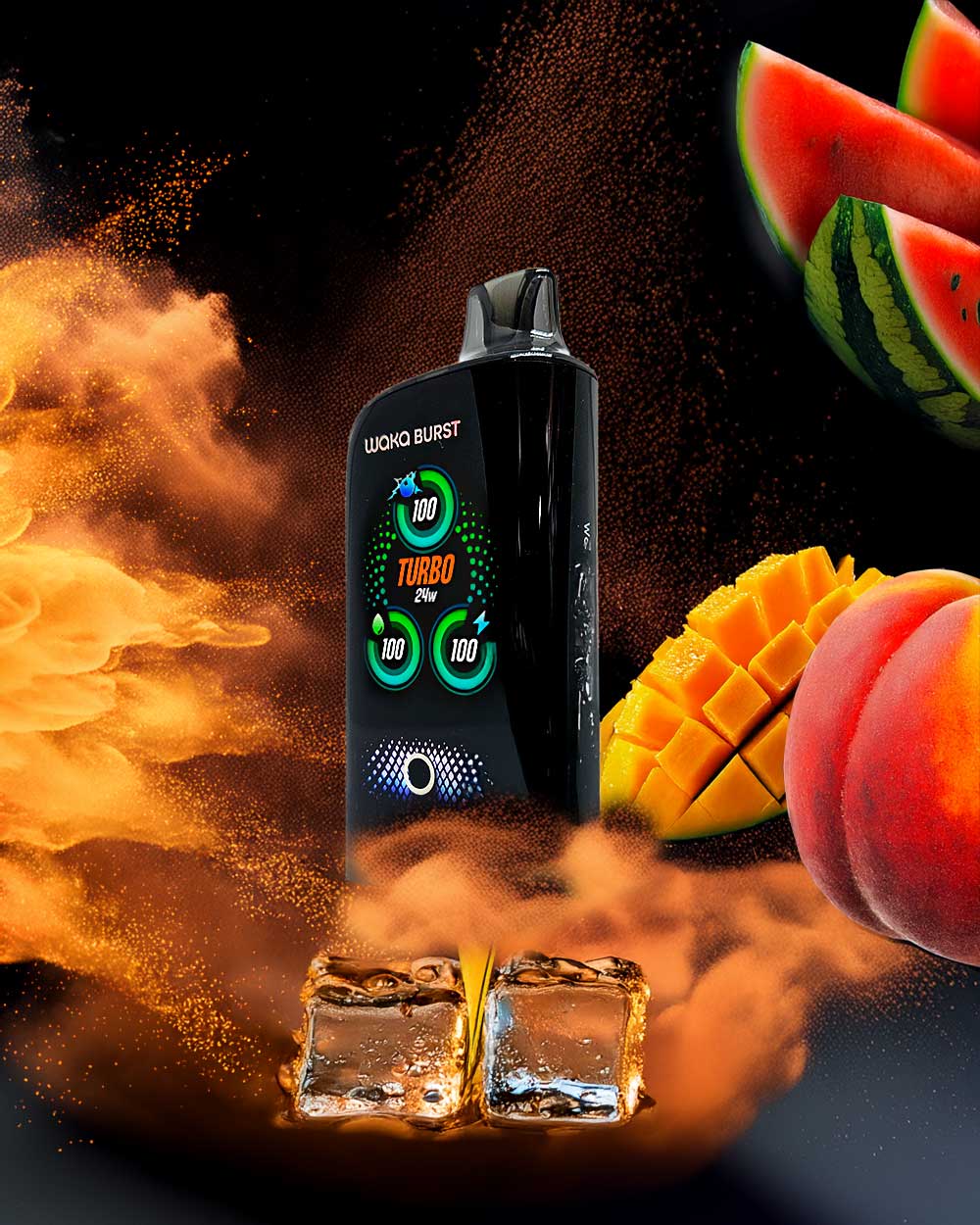 Waka Burst 36000 - Peach mango Watermelon - Vapeando Ando vape shop