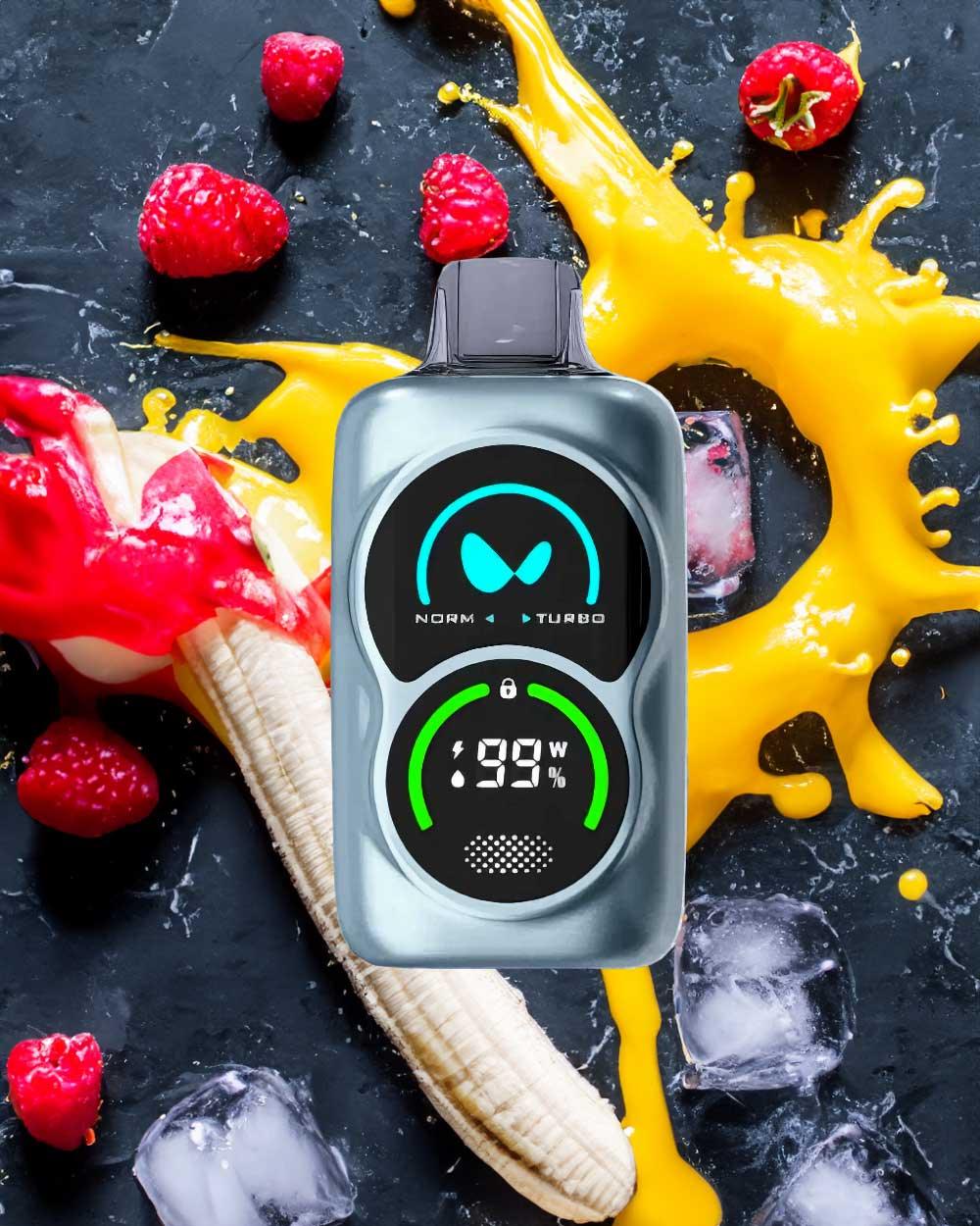 Waka DUO 25000 - Strawberry Banana - Vapeando Ando vape shop